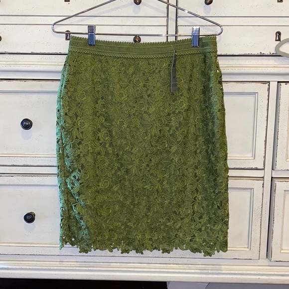 Ann Taylor Dresses & Skirts - Ann Taylor Petite 6P army green skirt NWT​